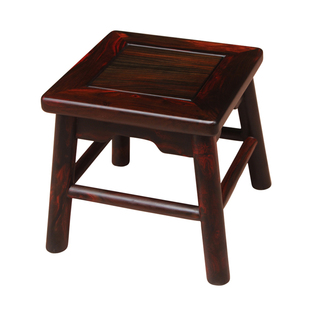 老挝大红酸枝四方凳实木小凳子儿童小板凳换鞋凳沙发凳家用矮凳