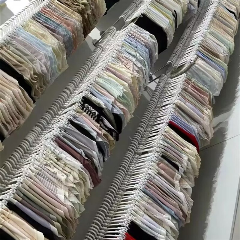 现货服装店展示架上墙p内衣架子不锈钢实心正挂侧挂杆壁挂式文胸