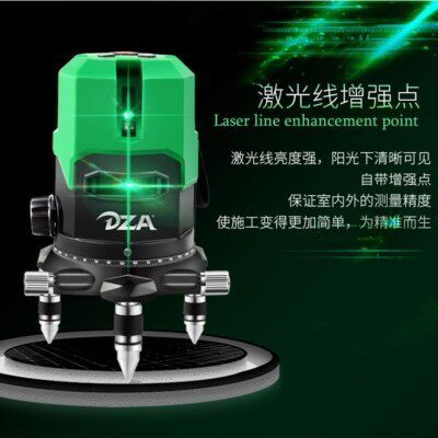 小众高货。工地绿线红外线水平仪3线十字三角架小型绿外线家用工