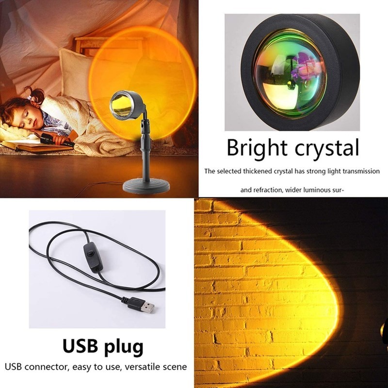推荐Projection Atmosphere LED Lamp Night Light,USB Projector