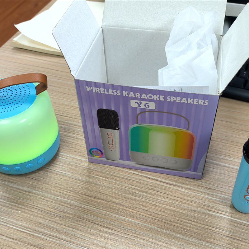 新款蓝牙音箱便携式户外蓝牙音响无线K歌K带话筒麦克风家庭ktv