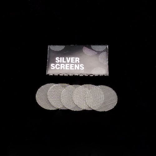 100pcs Silver Pipe Screens  Metal Glass Wooden Acrylic Water