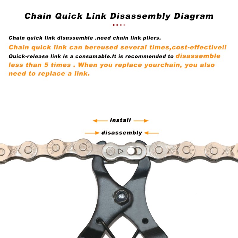 10 pairs Bicycle Chain Connector Quick Link Lock Set Road Bi