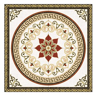 客厅瓷砖拼花80X80 玄关入户欧式拼图抛晶砖酒店大堂餐厅地砖地画