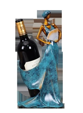 红酒架摆件 酒柜装饰品摆件家用欧式创意酒架酒瓶架现代简约客厅