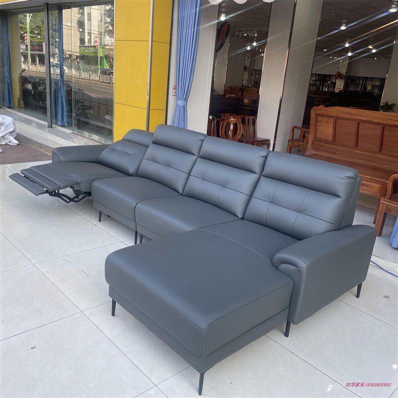 新款多功能沙发皮单位带多功能座椅客厅贵妃沙发转角沙发