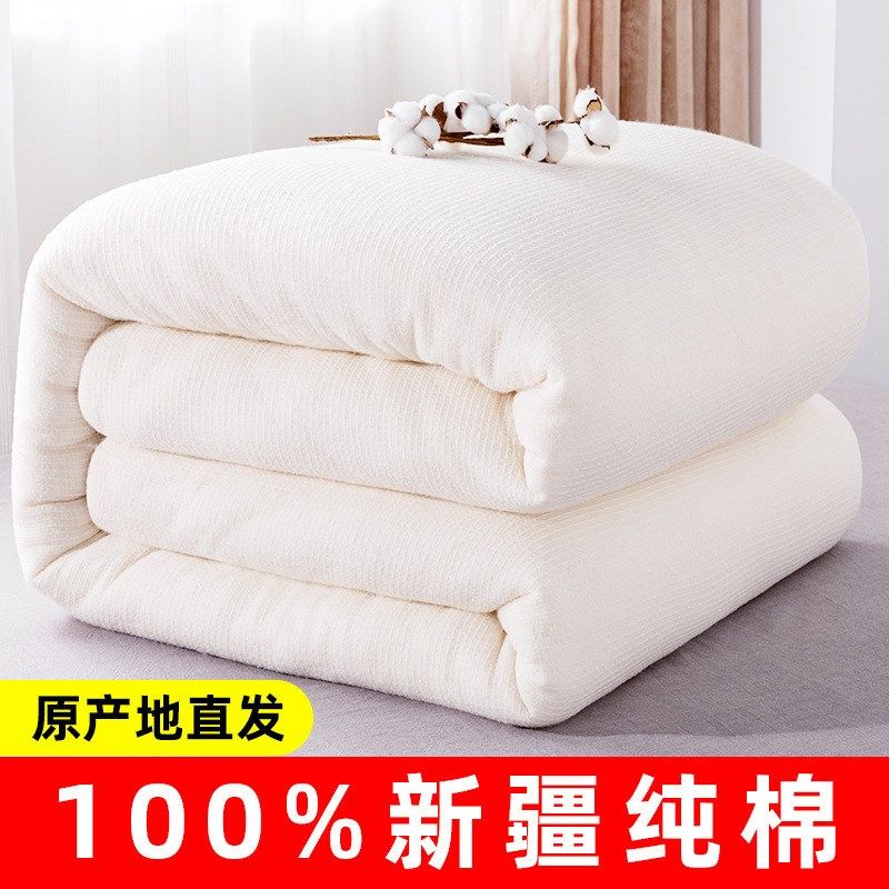 新款新疆棉花被棉被芯被子褥子棉花棉絮双人棉被加厚宿舍学生被褥,床上用品,棉花被,淘宝优惠券,粉丝福利购,淘宝优惠卷