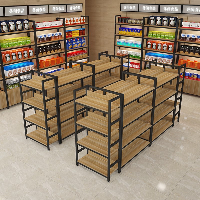 中岛货架置物g架多层展示柜多功能零食架货架超市家具便利店展示