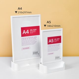 新品A4 T Shape Table Top Sign Holder 8.5 x 11 Display Stand