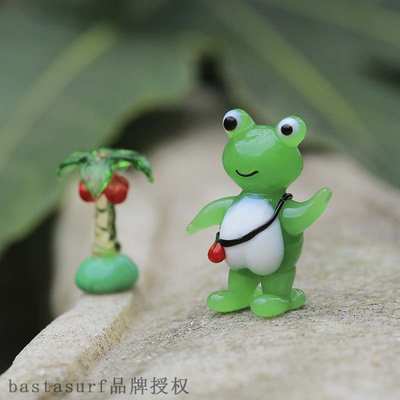 速发Japanese hand-made animal ornaments hand made glass frog