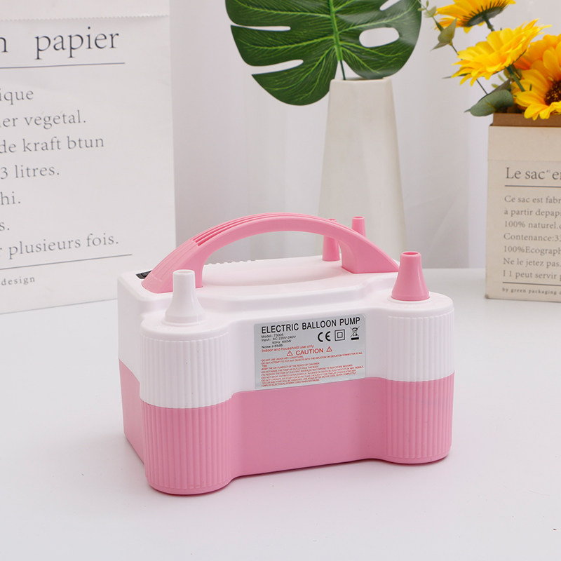 电动气球打气筒充气泵双孔双层吹气球机工具便携式长条气球打气机
