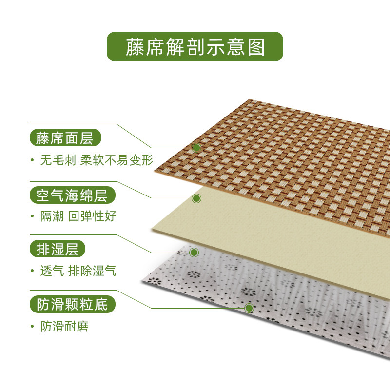 日式地毯客厅卧室茶几床垫子简约榻榻米地垫地铺垫夏季凉席爬行垫