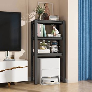 宠物用品猫砂盆上方铁艺置物架黑色阳台钢制高脚下空式收纳架储物