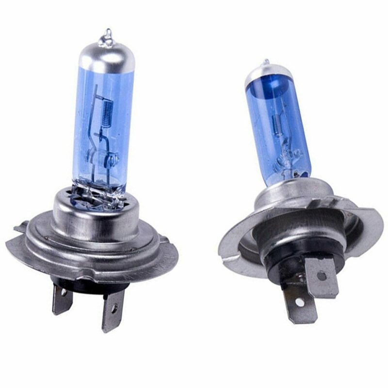 2pcs White Lights 12V H7 100W 8500K Xenon Lamps Super Bright