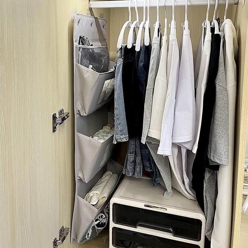 新款墙挂式收纳袋宿舍门后多层布艺挂袋整理袋悬挂式上铺置物袋子,收纳整理,收纳挂袋,淘宝优惠券,粉丝福利购,淘宝优惠卷
