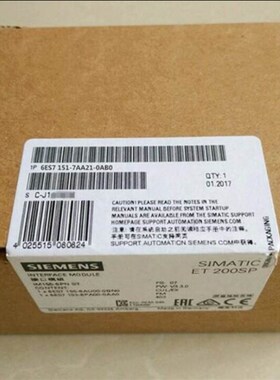 6ES7151-7AA21-0AB0 rET200S原装接口模块IM151 6ES71517AA210AB0