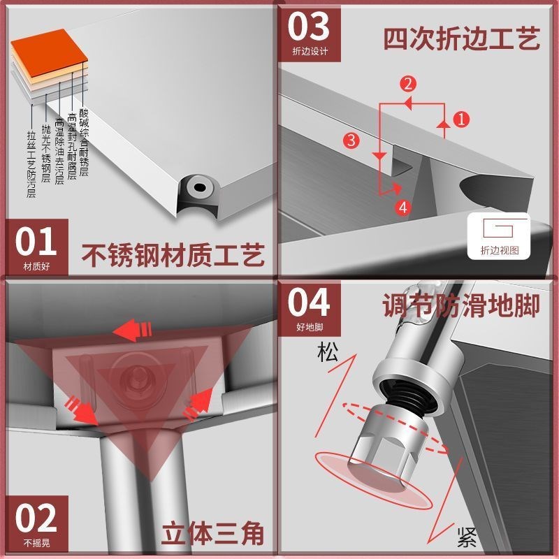 不锈钢厨b房置物架收纳落地多功能烤箱家用收纳锅储物货架加粗加