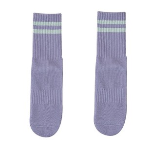 胖梨日记硅胶防滑瑜伽袜女健身训练运动普拉提舞蹈中筒袜纯棉袜子