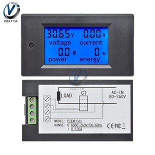 Monitor 6.5 100V 260V Power LCD Pow Voltage Display