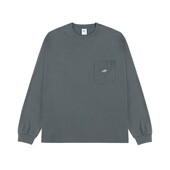 宽松 长袖 口袋T恤 IDLT 高质 廓形刺绣LOGO T恤潮流基础 男女