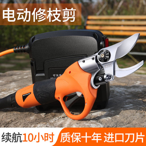 电动剪刀果树充电式粗枝剪园林高枝剪树枝机电剪子新款电动修枝剪