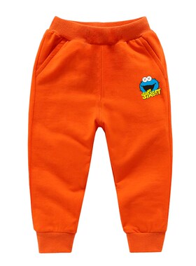 男童女童运动裤儿童棉质长裤宝宝宽松卫裤20N21春秋款童装休闲裤