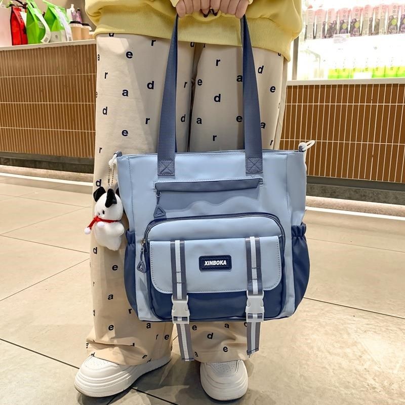 单肩包百搭尼龙包女日系大容量手提包袋拎书袋学生袋斜挎包,玩具/童车/益智/积木/模型,斜挎包/拎包/腰包,淘宝优惠券,粉丝福利购,淘宝优惠卷