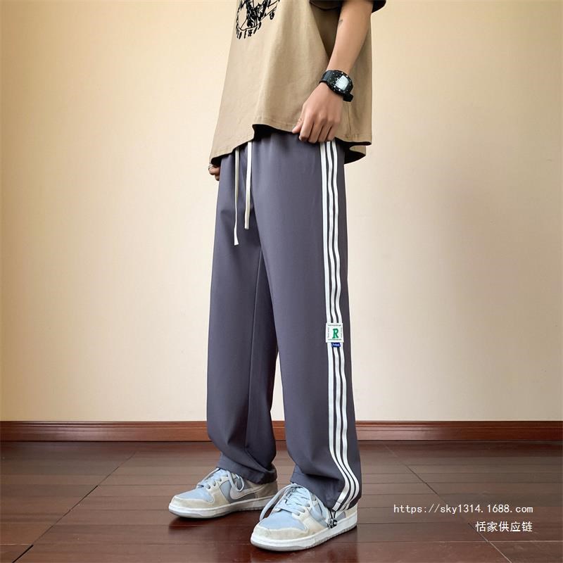 恬家夏季冰丝长裤子12岁男孩13初高中学生帅气O休闲裤15大童男装