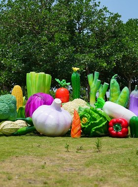 户外仿真水果蔬菜玻璃钢大型南瓜草莓白菜雕塑农场装饰品落地摆件