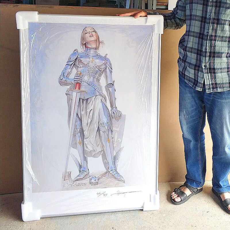 空山基圣女贞德梦露潮流挂画客厅卡通工作室装饰画v创意机械姬版