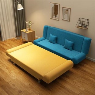 折叠两人位小沙发靠背家用小型一人沙发床迷你懒人捡漏可躺窄沙发