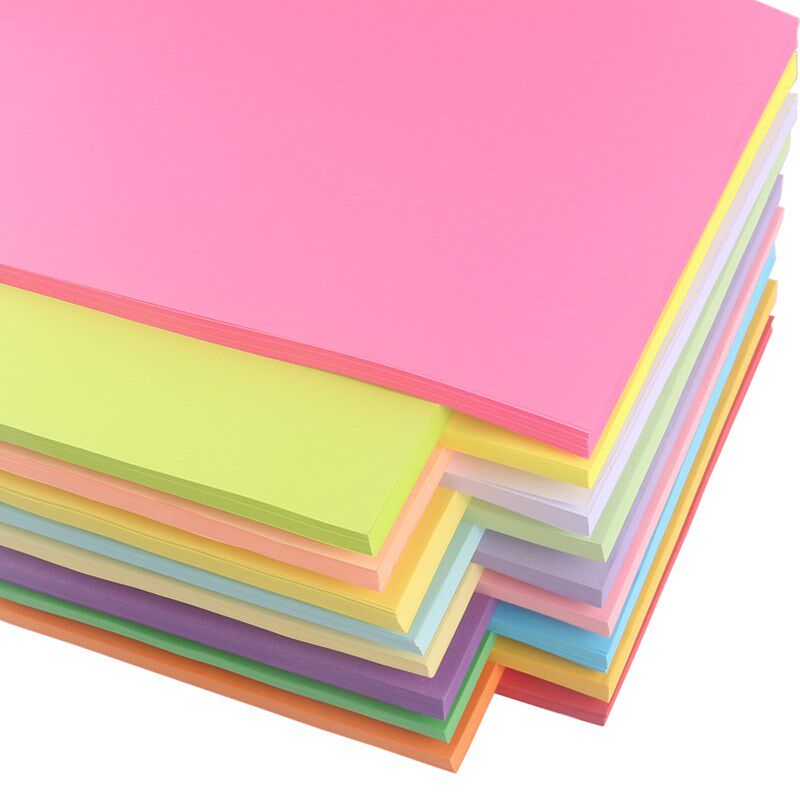 粉红色复印纸粉色A4纸打印纸彩色70g克加厚粉纸彩纸红纸