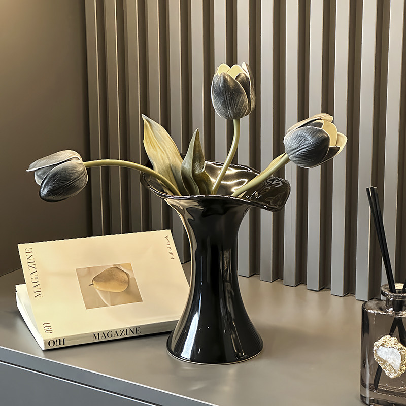 花瓶摆件客厅插花侘寂风高级感陶瓷艺术家居餐桌玄关电视柜装饰品,家居饰品,花瓶,淘宝优惠券,粉丝福利购,淘宝优惠卷