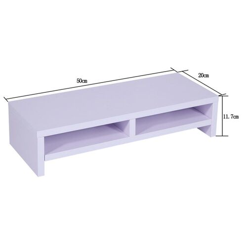 2-Tier Desktop Monitor Stand Shelf Computer Monitor Riser La