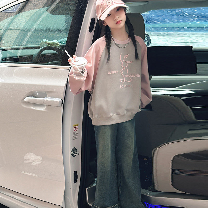 热销女童秋装卫衣2024新款洋气大童上衣儿童春秋款女孩早秋休闲打
