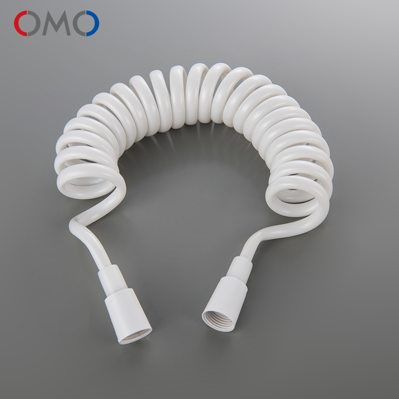 OMO马桶喷枪伸缩软管枪灰妇洗器进水管电话线弹簧管黑白色弹力管