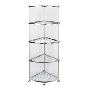 墙边三角柜不锈钢台面墙角置物架落地柜子厨房拐角扇形架子收纳形