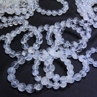 天然蓝针手链 手串女天使之翼异象白水晶羽毛男女情侣发晶礼物