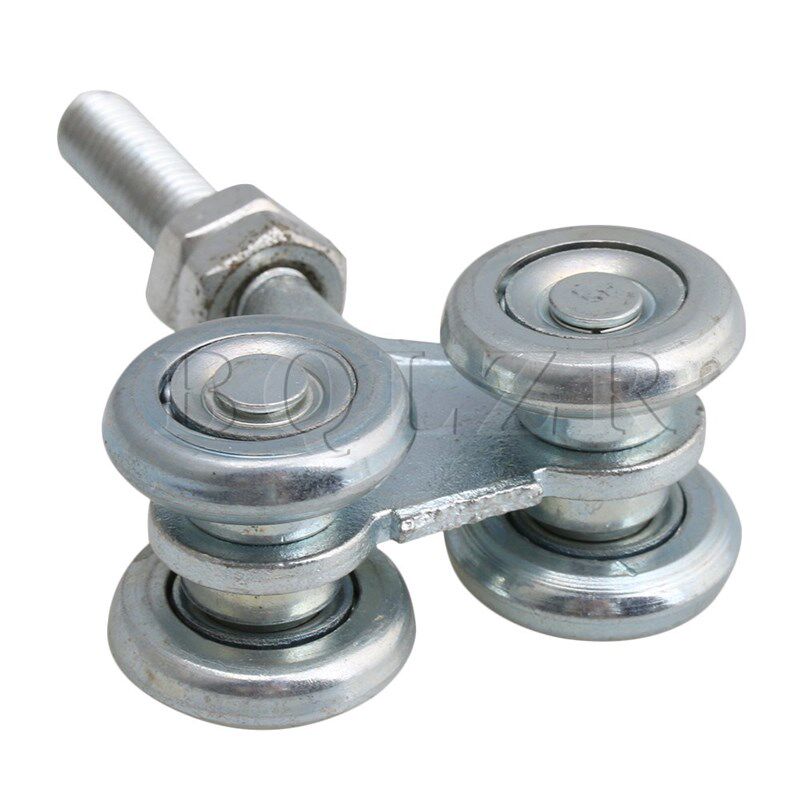24mm Wheel Dia Steel Rail Hanging Trolley Wheel Sliding Trac