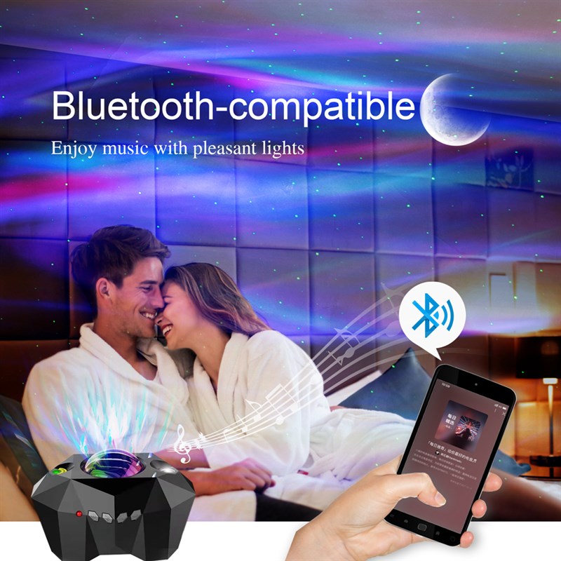 速发t Light Colorful Nebula Moon Lamp Bluetooth-compatible M