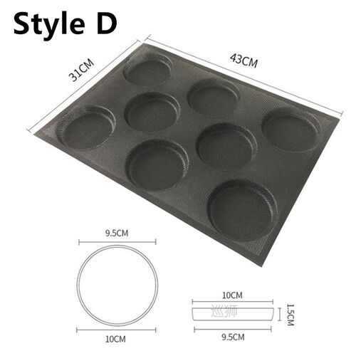 Various Shapes Perforated Bread Mold Silicone Glass Fiber Mo