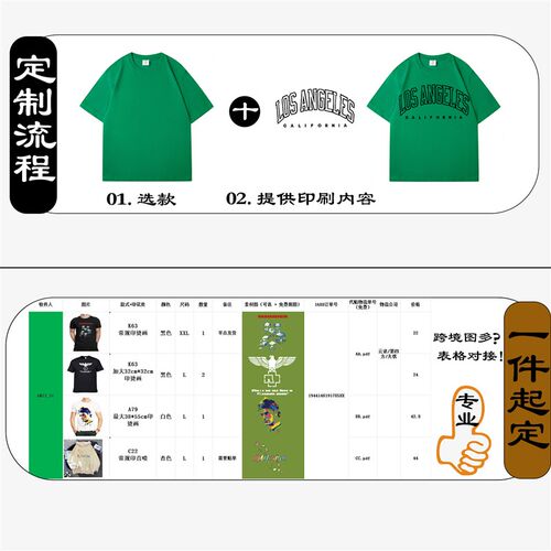 180克纯棉短袖T恤全棉圆领体w恤广告衫文化衫短袖印字定制图案LOG