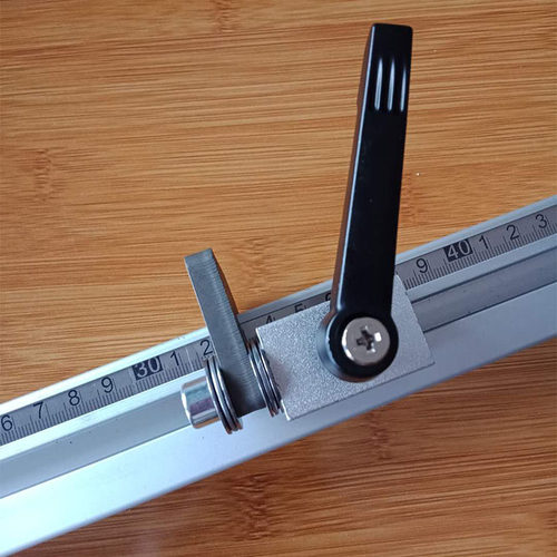 木工推台锯伸缩靠尺伸缩推杆X40推杆配件手推式伸缩杆定位器加厚