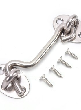 Cabin-Hook Door Stainless-Steel Home-Storage Catch Lock-Shed