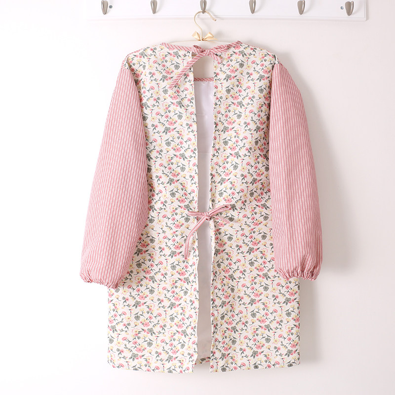 2021新款可擦手围裙罩衣大人家用厨房长袖围腰女韩版防水油工作服,家庭/个人清洁工具,围裙,淘宝优惠券,粉丝福利购,淘宝优惠卷