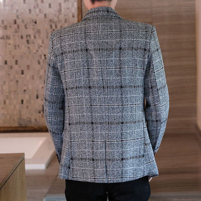 男士西装春秋季新款潮流修身单西上衣韩版休闲便装西服时尚外套男