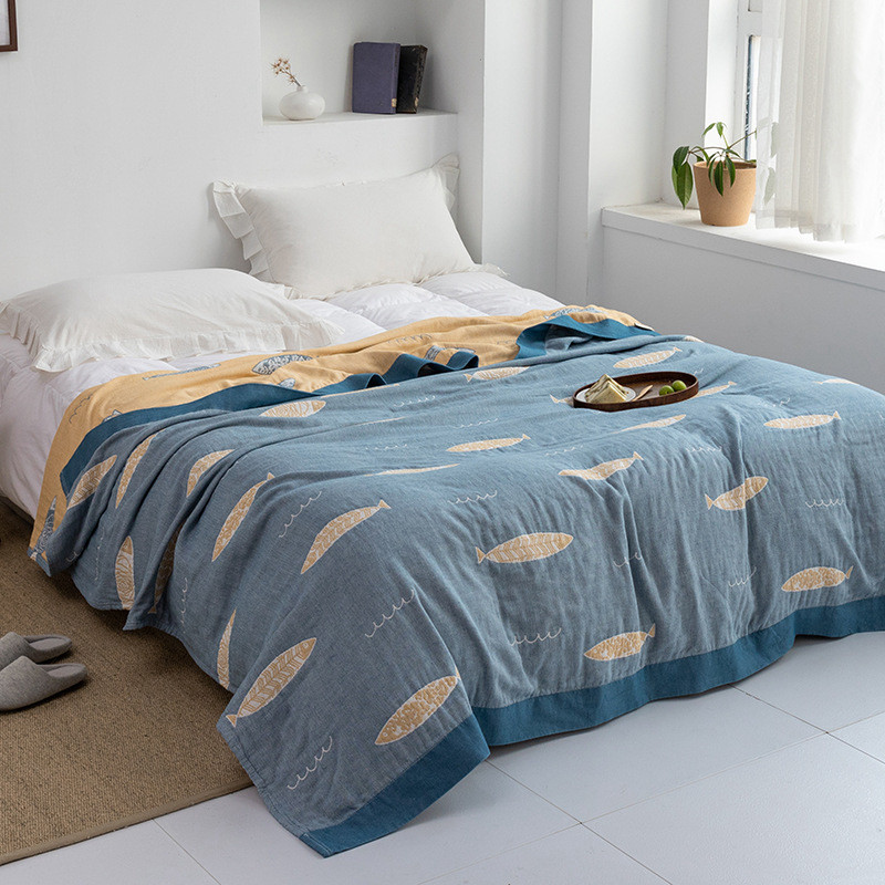 六层纱布毛巾被盖毯夏季薄款全棉空调夏凉被毯子办公室午睡毯,床上用品,休闲毯/毛毯/绒毯,淘宝优惠券,粉丝福利购,淘宝优惠卷