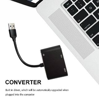速发USB To HDMI-compatible VGA HUB Jack 3.5 USB C VGA Adapte