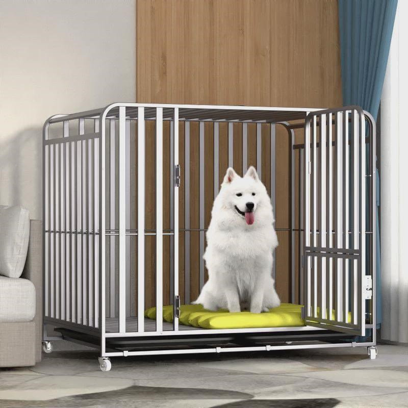 折叠狗笼子大型犬特大号金毛拉布拉多阿拉斯加中小型犬带厕所泰迪