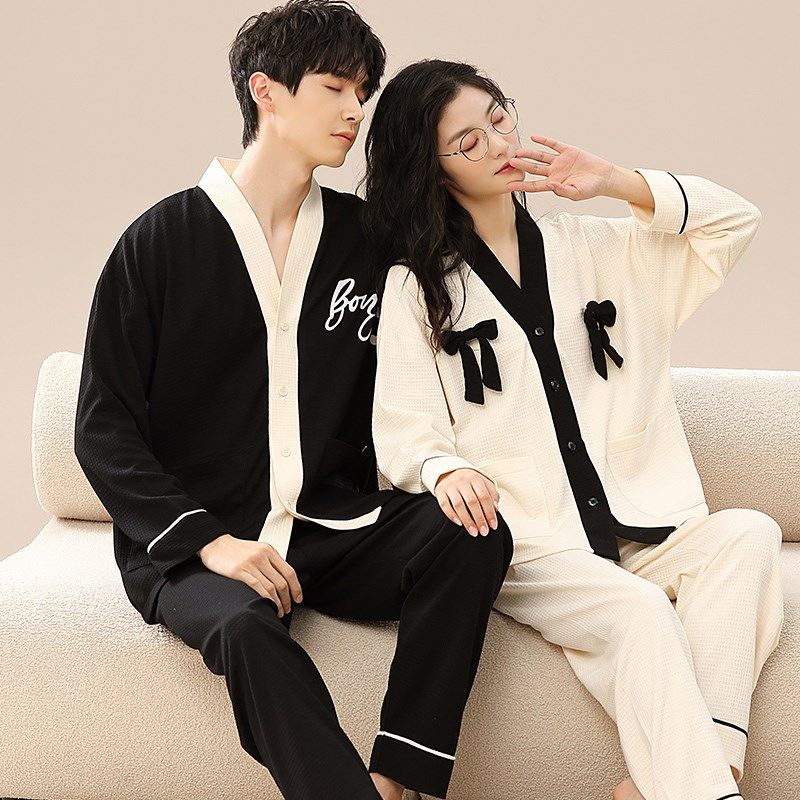 春秋季睡衣情侣长袖女开衫学生韩版套装和服男士冬夏款家居服,女士内衣/男士内衣/家居服,睡衣/家居服套装,淘宝优惠券,粉丝福利购,淘宝优惠卷